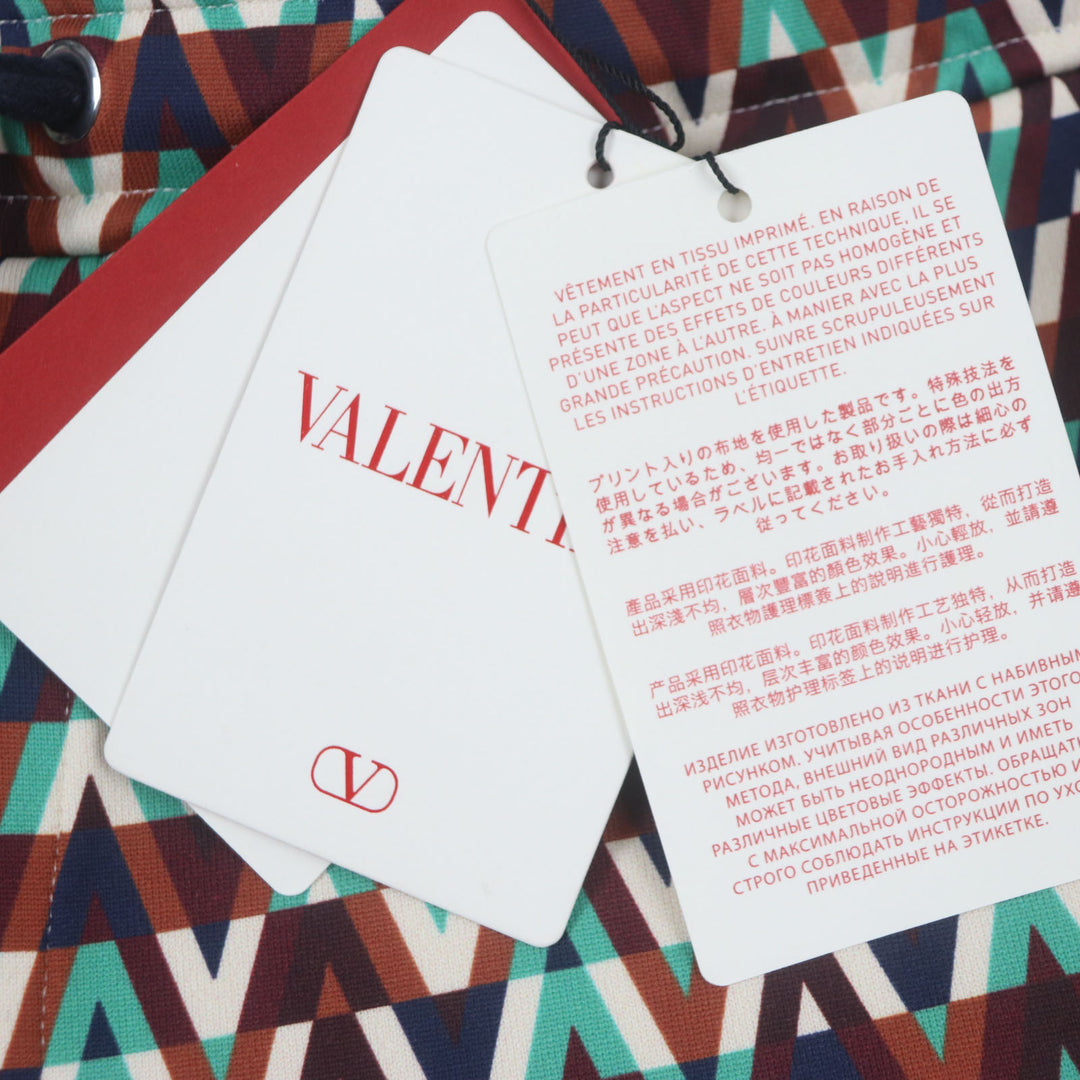 Pristine VALENTINO Pants All-Over Printed Drawstring Pants truck L XV3MD03C859