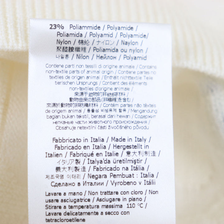 Excellent FENDI MARC JACOBS sweater longsleeve T-shirt knit Ivory wool 54 FZX131