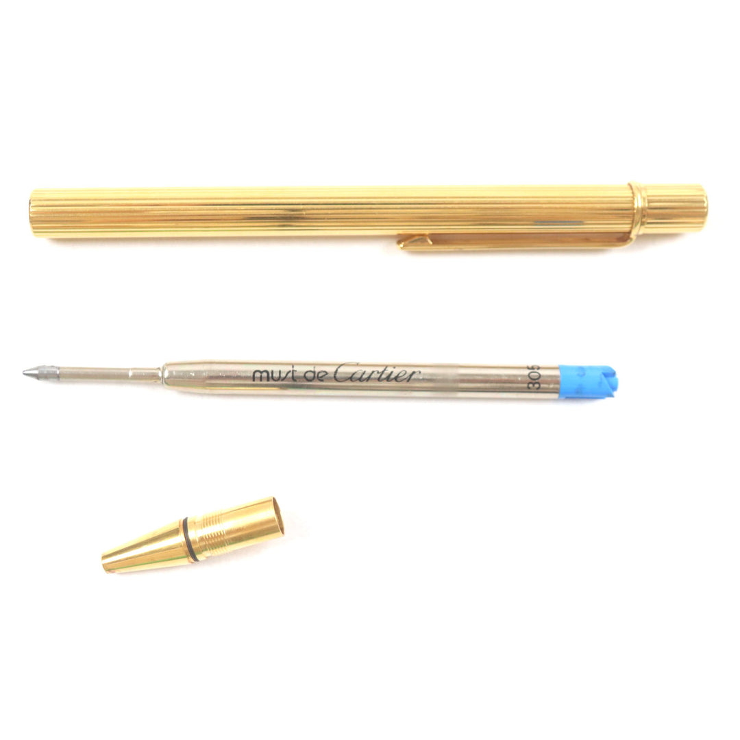 Very Good Cartier Ballpoint pen Must de Cartier gold mens