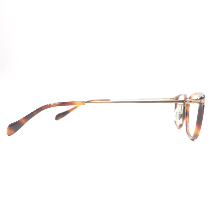Pristine OLIVER PEOPLES Glasses Hadley DM Pattern Wellington Shape Clear brown mens