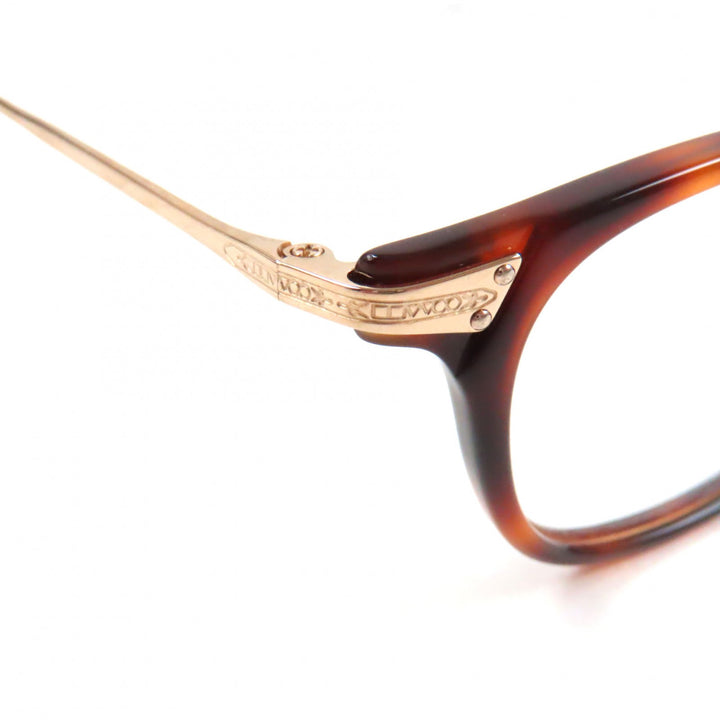 Pristine OLIVER PEOPLES Glasses Hadley DM Pattern Wellington Shape Clear brown mens