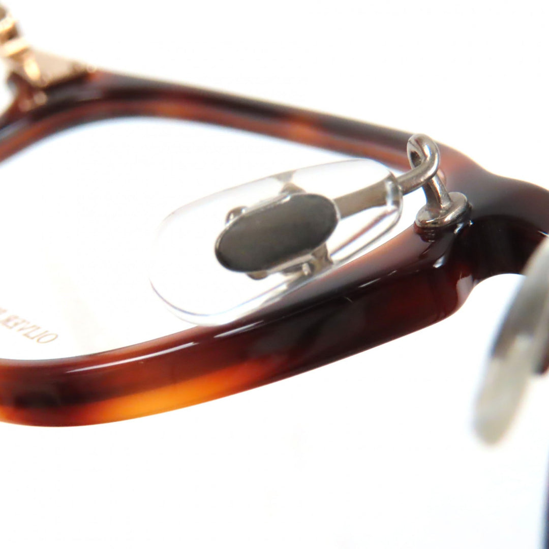 Pristine OLIVER PEOPLES Glasses Hadley DM Pattern Wellington Shape Clear brown mens