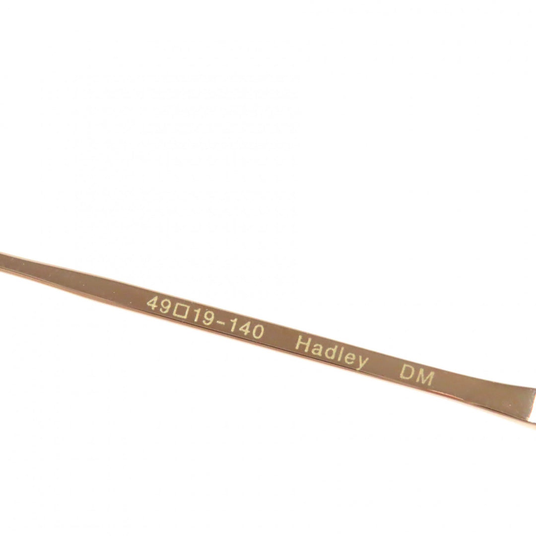 Pristine OLIVER PEOPLES Glasses Hadley DM Pattern Wellington Shape Clear brown mens