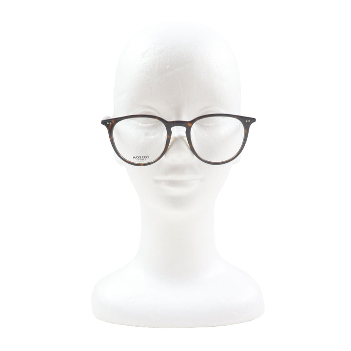 Excellent MOSCOT Glasses JARED Marble Pattern Round Shape Clear brown mens