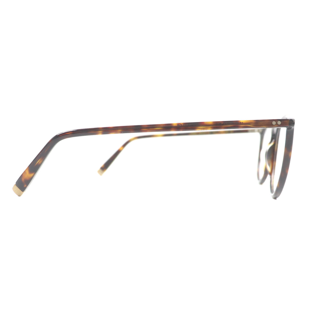 Excellent MOSCOT Glasses JARED Marble Pattern Round Shape Clear brown mens