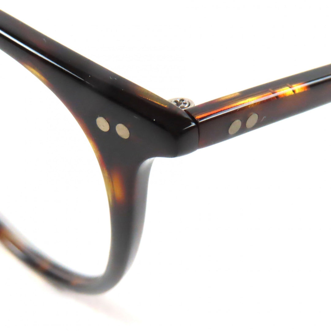 Excellent MOSCOT Glasses JARED Marble Pattern Round Shape Clear brown mens