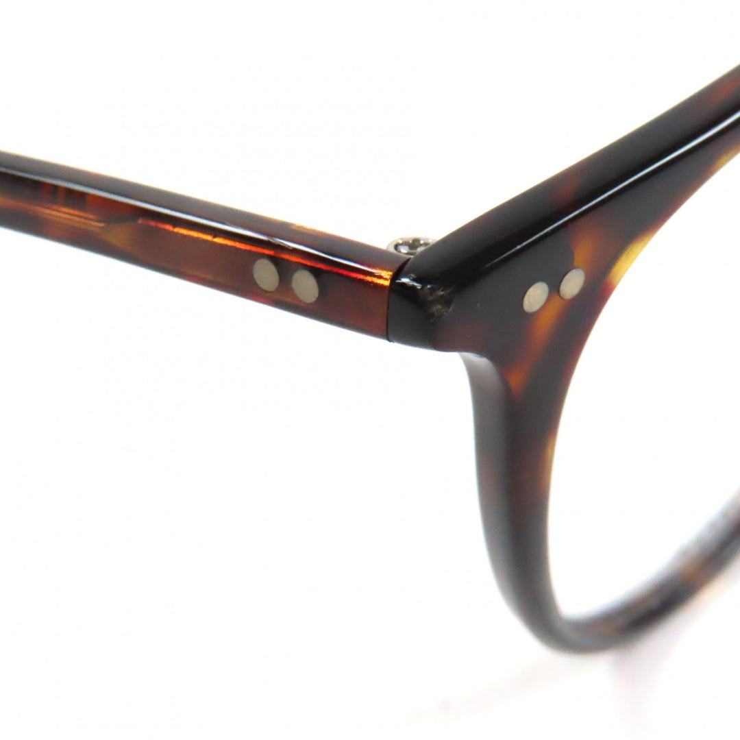Excellent MOSCOT Glasses JARED Marble Pattern Round Shape Clear brown mens