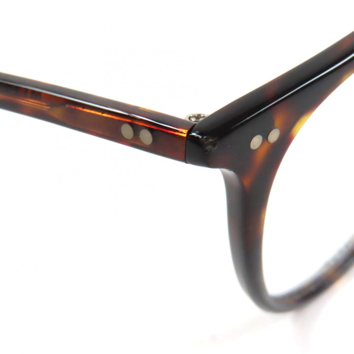 Excellent MOSCOT Glasses JARED Marble Pattern Round Shape Clear brown mens
