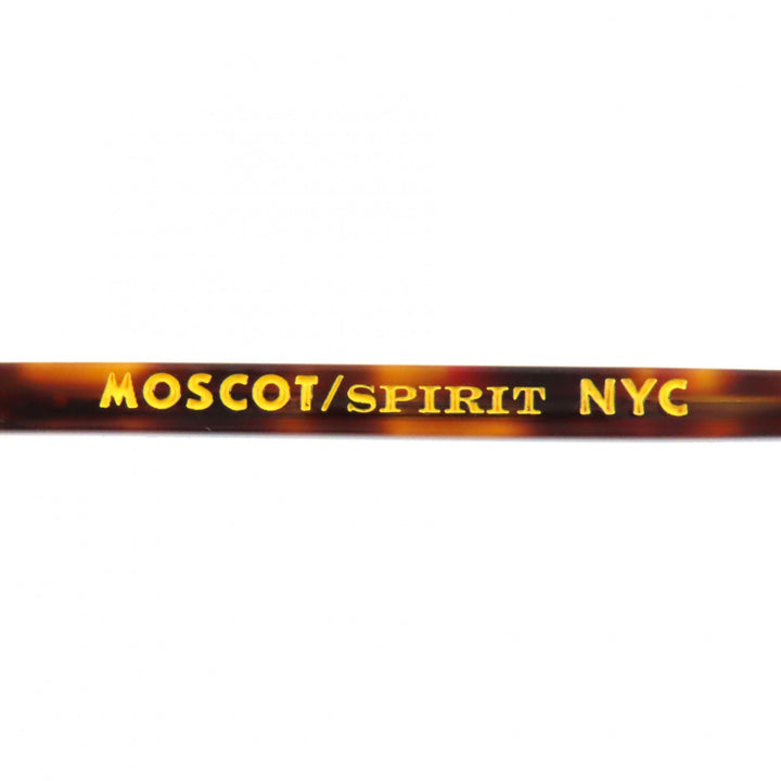 Excellent MOSCOT Glasses JARED Marble Pattern Round Shape Clear brown mens
