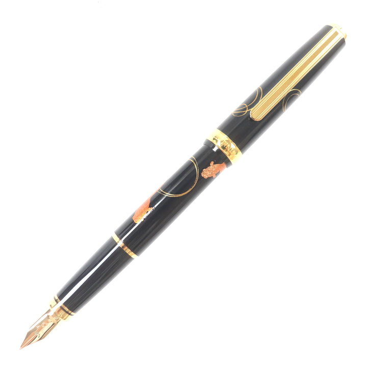 Pristine PLATINUM fountain pen Kanazawa foil, modern lacquer, goldfish 18K