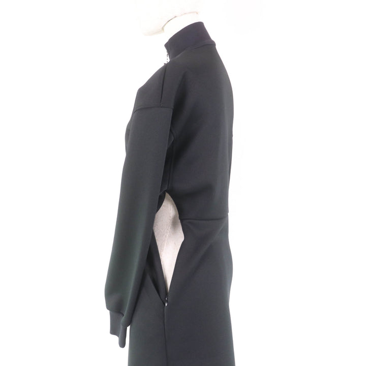 Excellent PRADA dress Jersey with triangle charm black polyester Women 36 P3K43