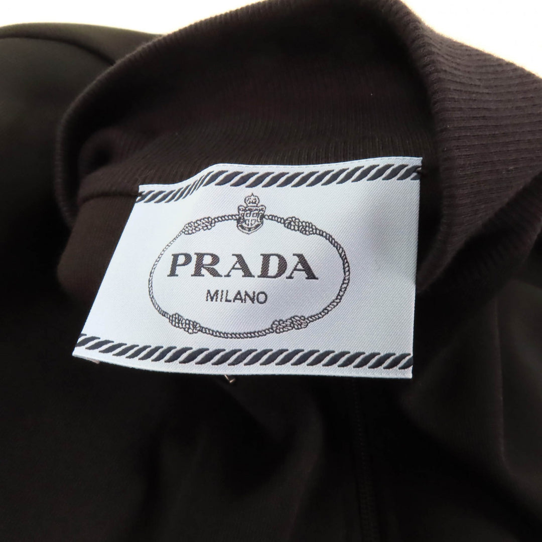 Excellent PRADA dress Jersey with triangle charm black polyester Women 36 P3K43