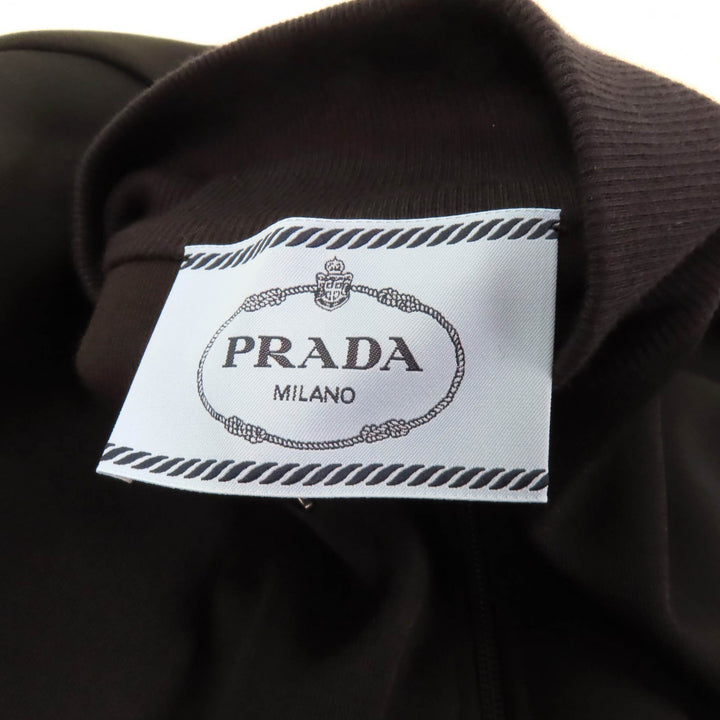 Excellent PRADA dress Jersey with triangle charm black polyester Women 36 P3K43