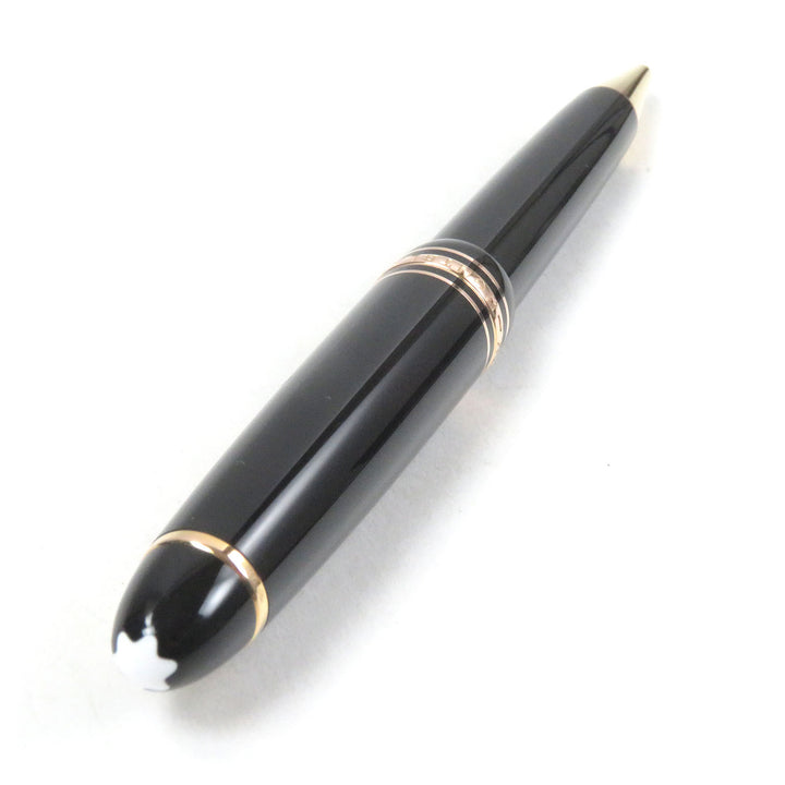 Great MONTBLANC Ballpoint pen Meisterstckle Grand Twist type Black gold mens