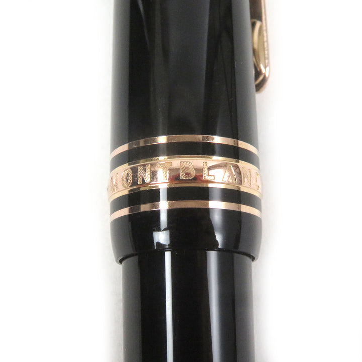 Great MONTBLANC Ballpoint pen Meisterstckle Grand Twist type Black gold mens