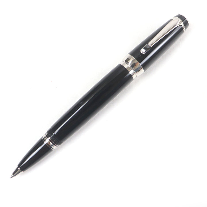 Excellent MONTBLANC Ballpoint pen BOHEME Cap type Black Silver Colored Gemstones