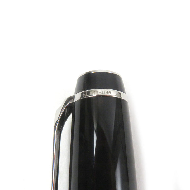Excellent MONTBLANC Ballpoint pen BOHEME Cap type Black Silver Colored Gemstones
