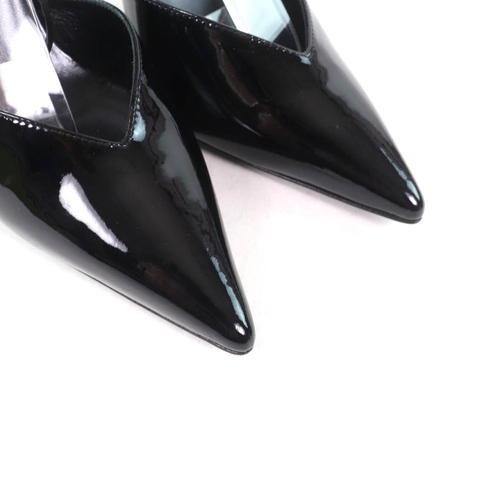 Pristine GUCCI pumps Pointed toe black Patent leather Women 36 721045