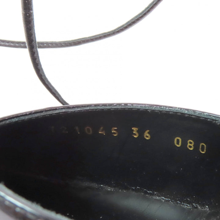 Pristine GUCCI pumps Pointed toe black Patent leather Women 36 721045