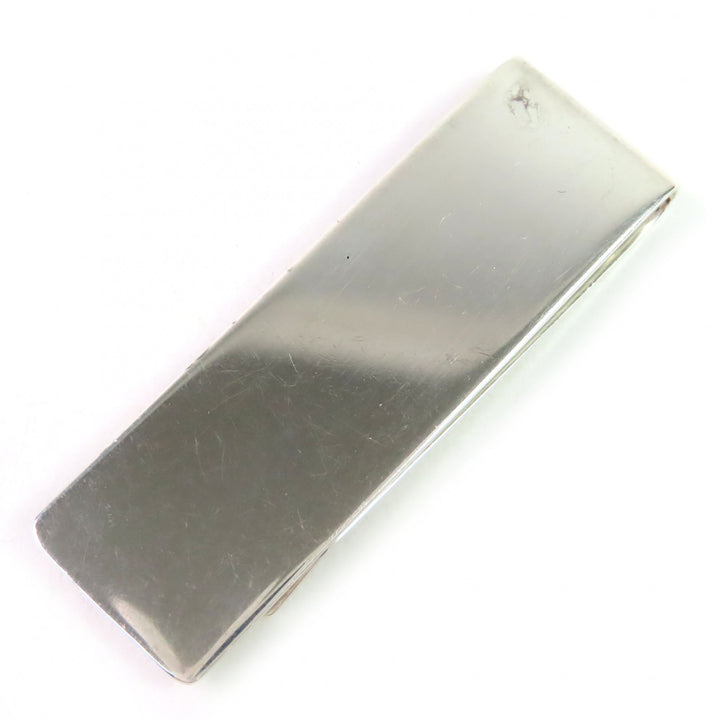 Very Good TIFFANY&Co. Money clip Logo engraved bill clip Silver SV925 mens