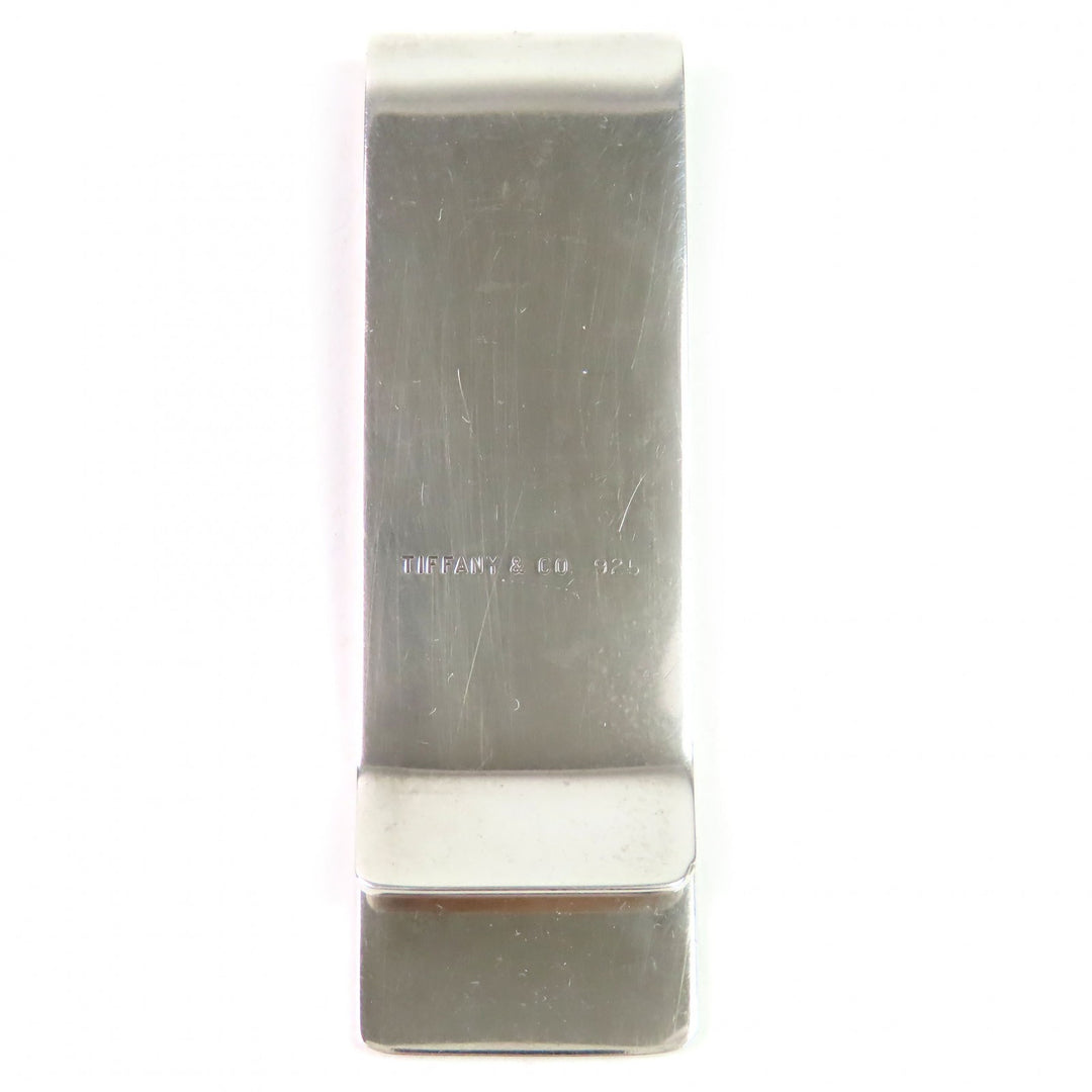 Very Good TIFFANY&Co. Money clip Logo engraved bill clip Silver SV925 mens