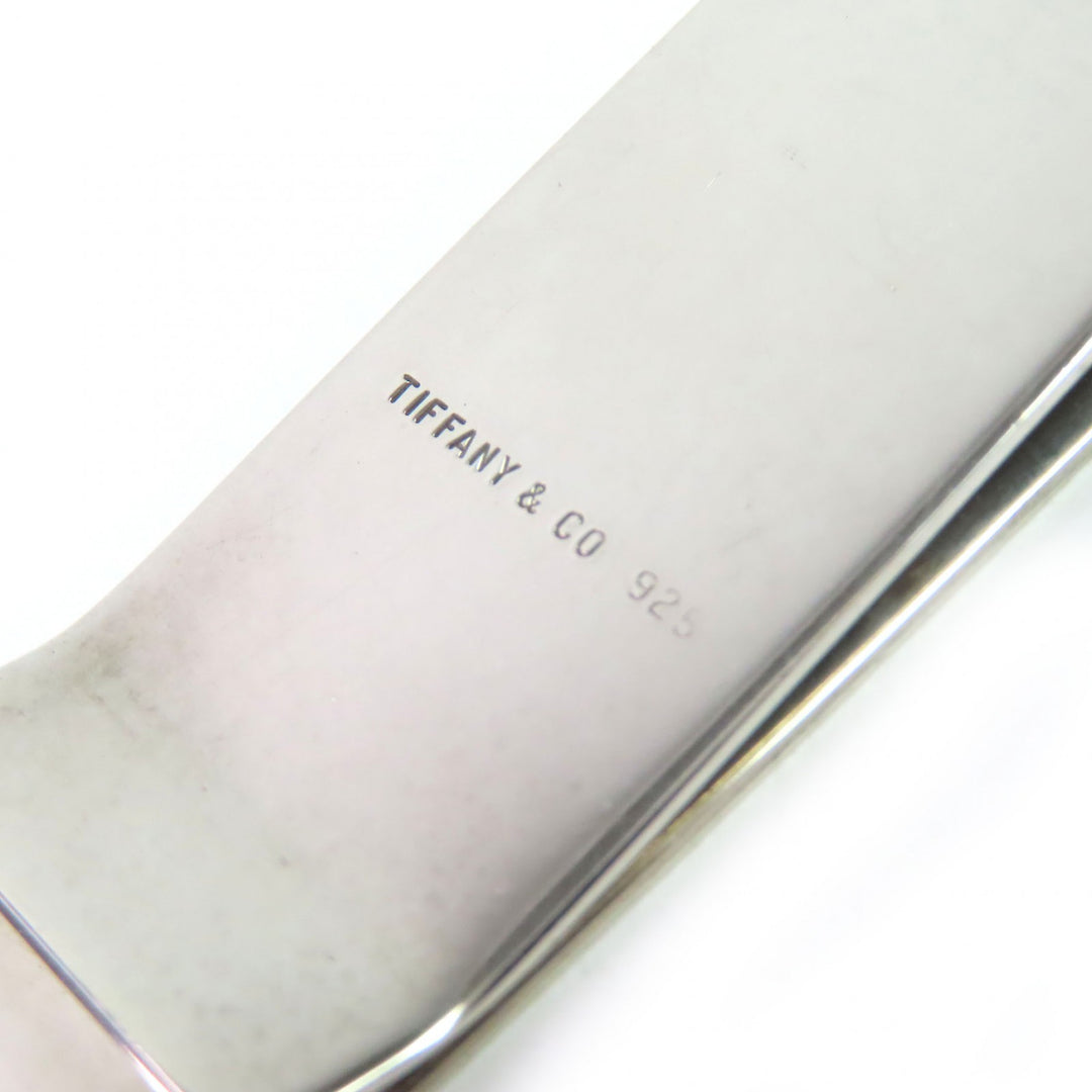 Very Good TIFFANY&Co. Money clip Logo engraved bill clip Silver SV925 mens