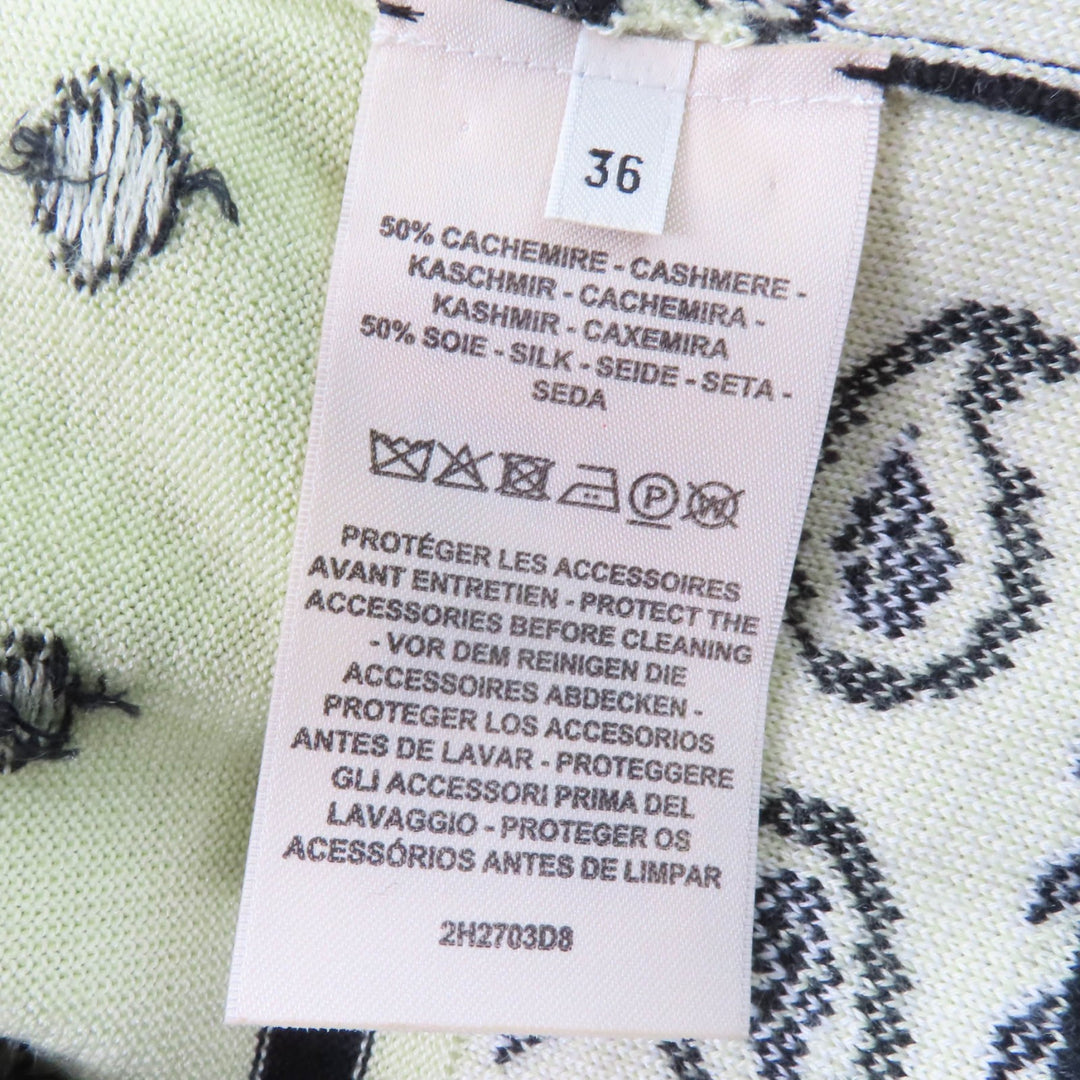 Excellent HERMES cardigan HARNAIS DE COUR Court harness cashmere 36 2H2703D8