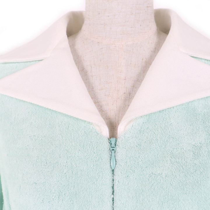 Great MIUMIU one piece Logo embroidered, pile, short sleeves green Women 40