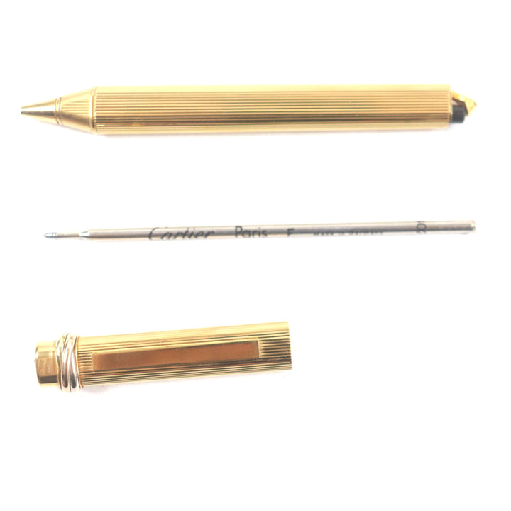 Very Good Cartier Ballpoint pen Trinity gold mens