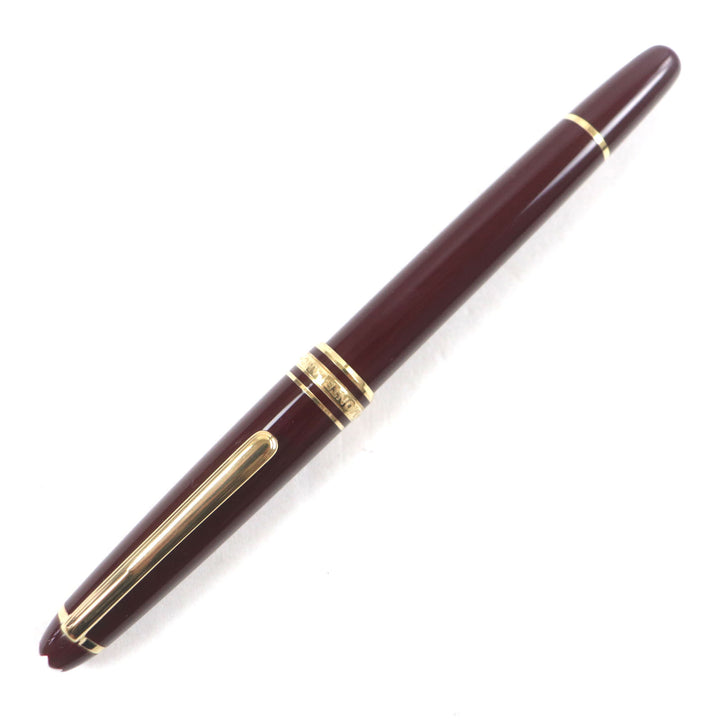 Very Good MONTBLANC fountain pen Meisterstck Classic white star Bordeaux gold 14K mens