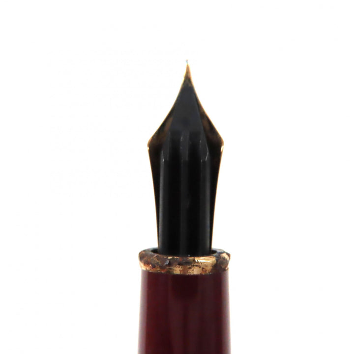 Very Good MONTBLANC fountain pen Meisterstck Classic white star Bordeaux gold 14K mens