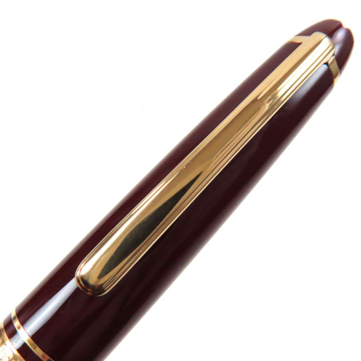 Very Good MONTBLANC fountain pen Meisterstck Classic white star Bordeaux gold 14K mens