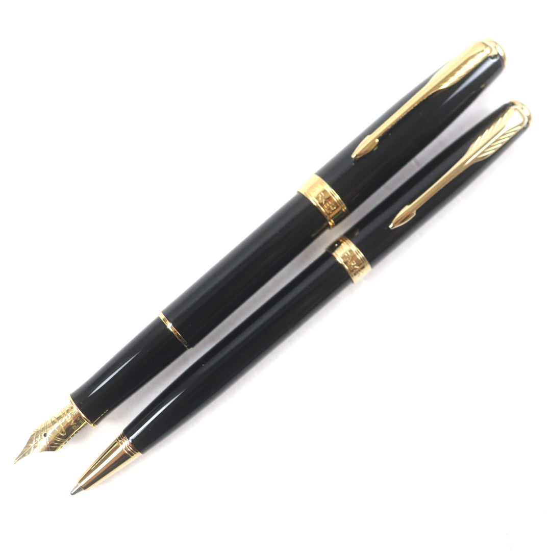 Excellent PARKER fountain pen SONET SONET Fountain pen, ballpoint pen, set of 2 18K