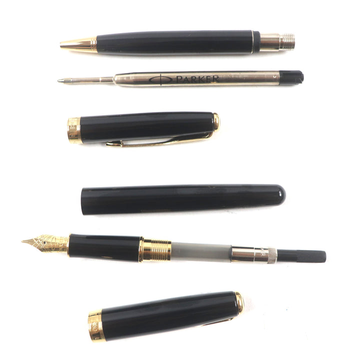 Excellent PARKER fountain pen SONET SONET Fountain pen, ballpoint pen, set of 2 18K