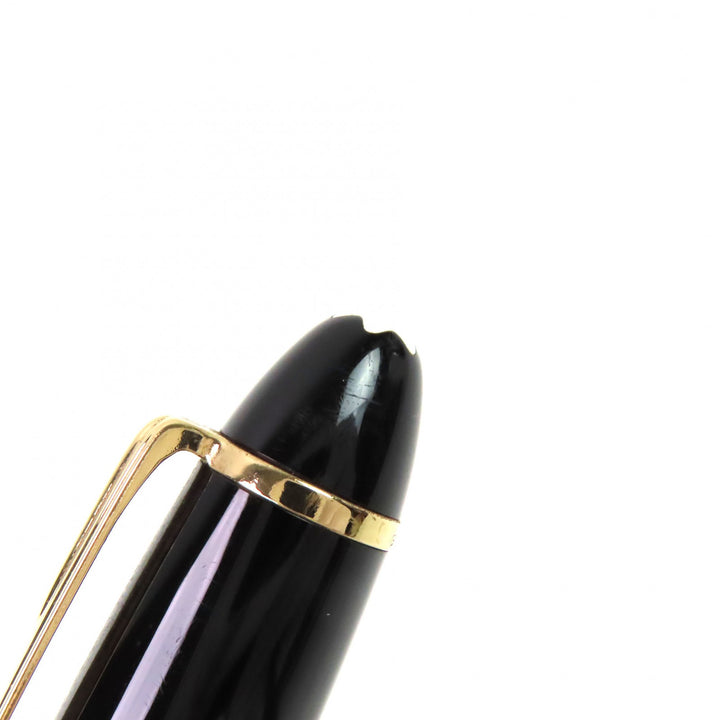 Very Good MONTBLANC fountain pen Meisterstck 146 white star Black gold 14K mens