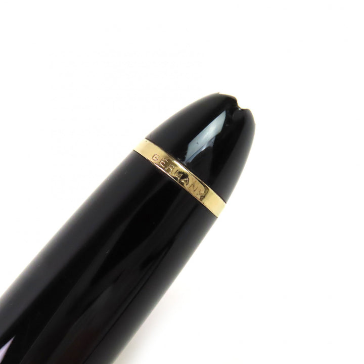 Very Good MONTBLANC fountain pen Meisterstck 146 white star Black gold 14K mens