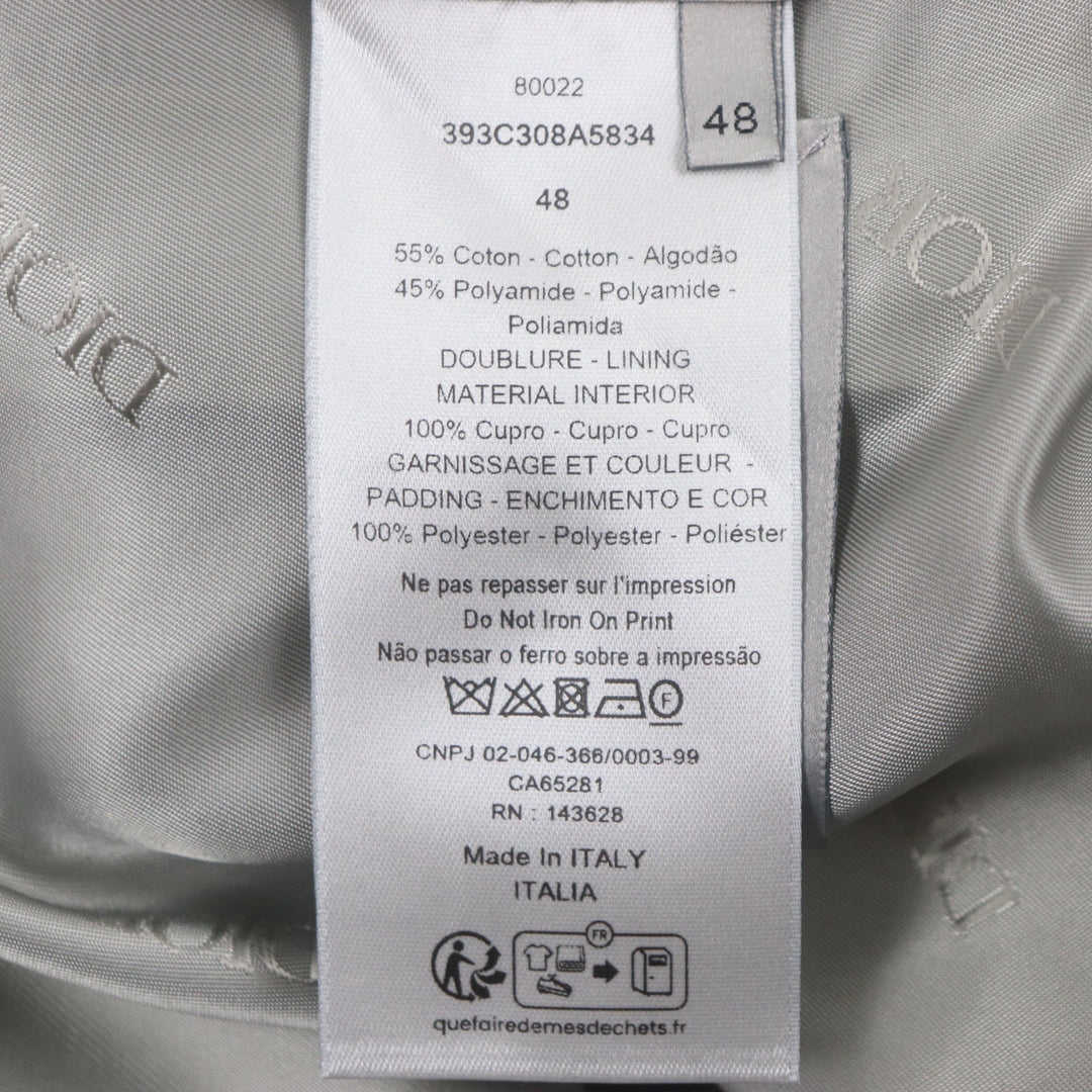 Excellent DIOR Mod coat beige cotton mens 48 39C308A5834