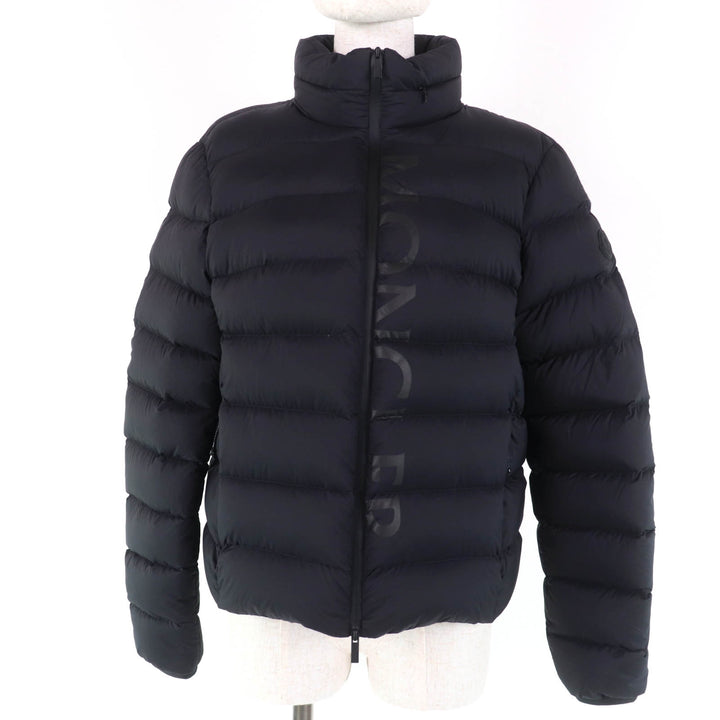 Excellent MONCLER Down jacket CERCES Logo patch with hood and front logo black