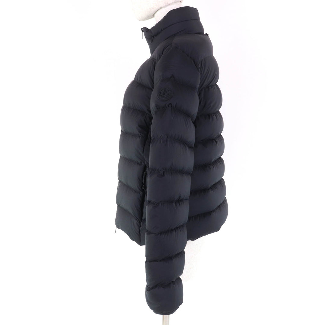 Excellent MONCLER Down jacket CERCES Logo patch with hood and front logo black