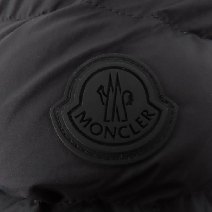 Excellent MONCLER Down jacket CERCES Logo patch with hood and front logo black
