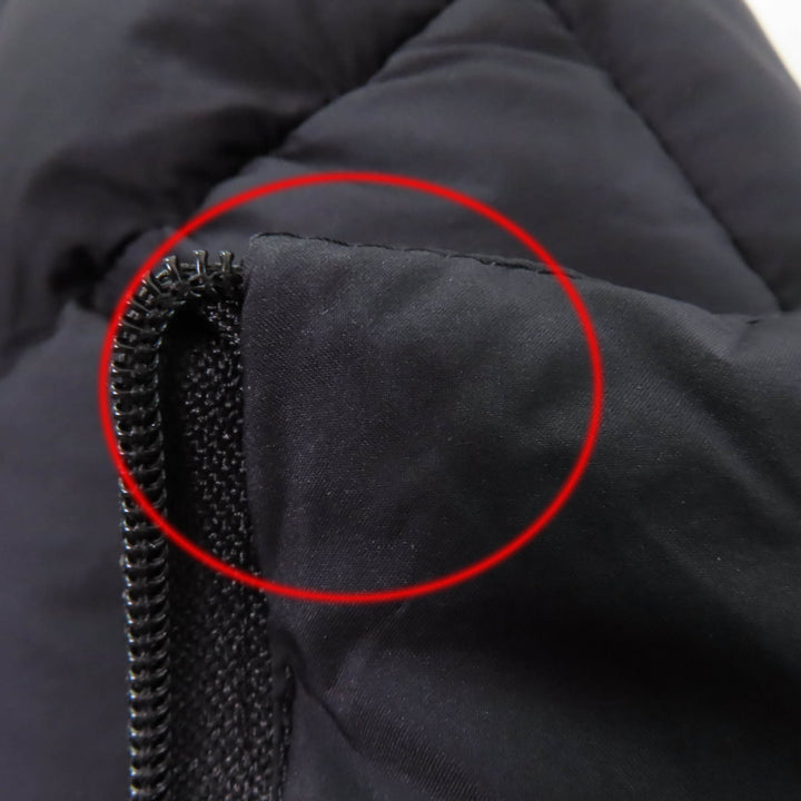 Excellent MONCLER Down jacket CERCES Logo patch with hood and front logo black