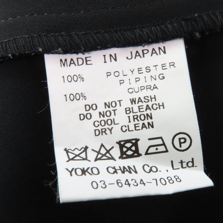 Great YOKO CHAN one piece Long sleeve flare black polyester Women 38 YCD-620-662