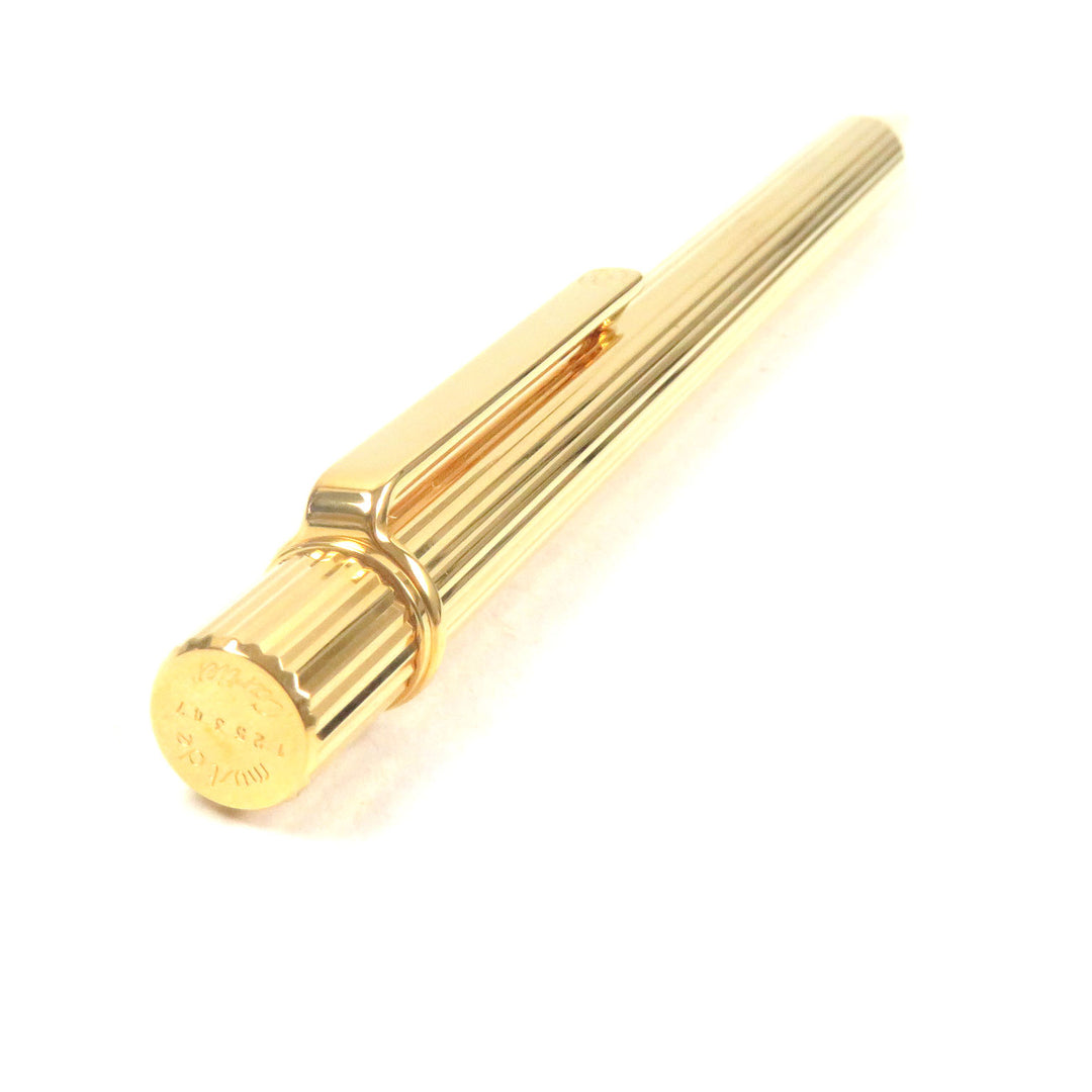 Excellent Cartier Ballpoint pen Must de Cartier Twisted Stripes gold mens