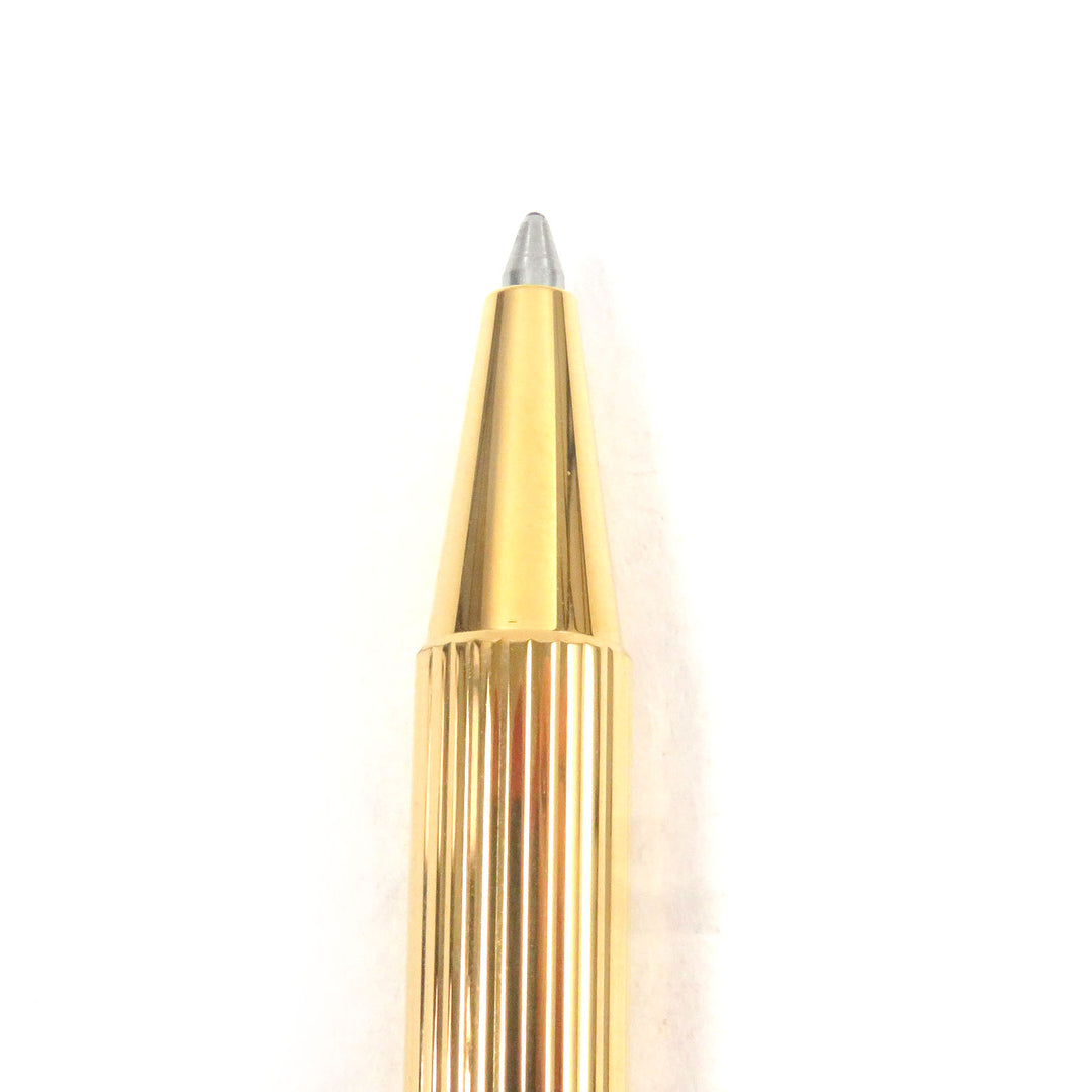 Excellent Cartier Ballpoint pen Must de Cartier Twisted Stripes gold mens