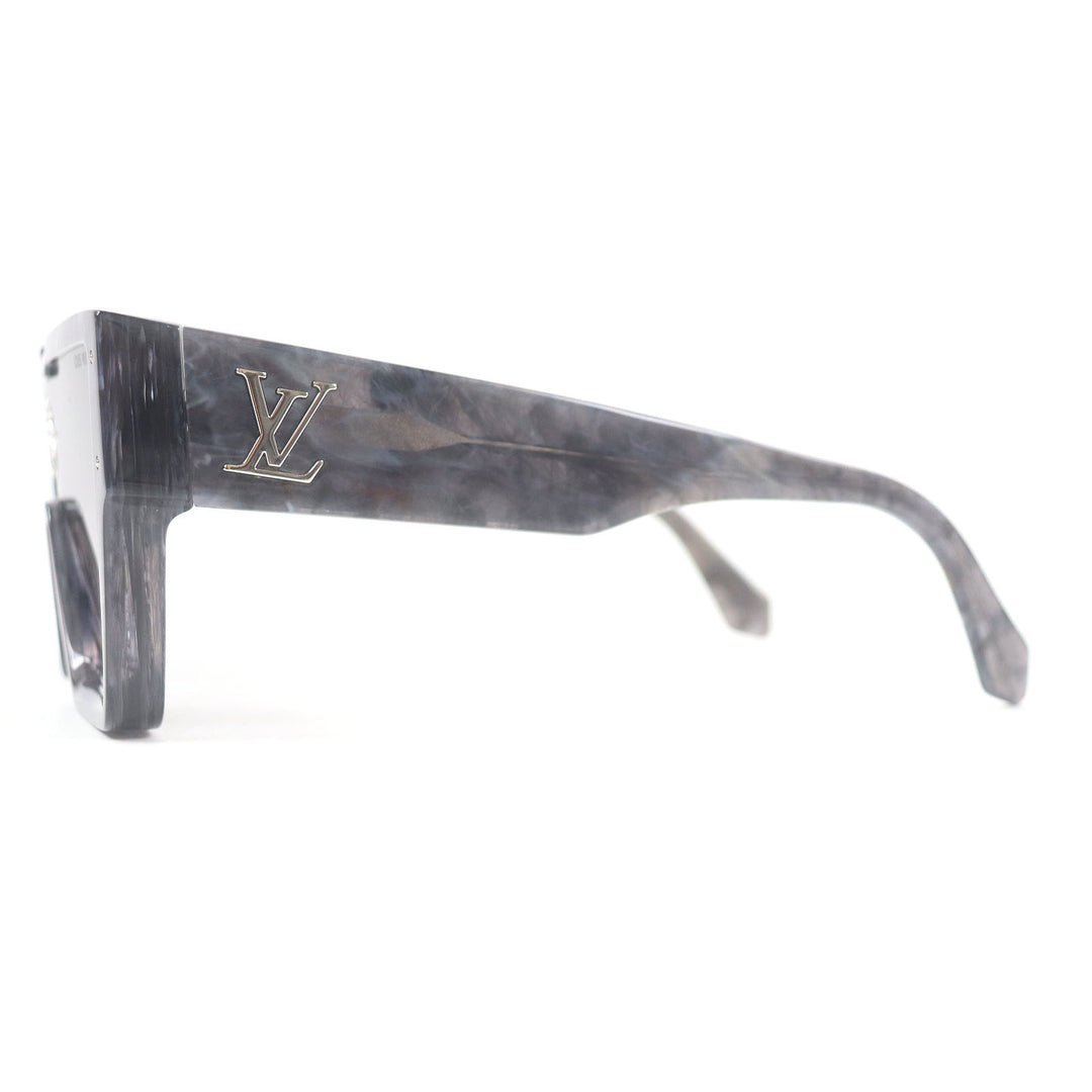 Great LOUIS VUITTON sunglasses Cyclone Marble Pattern Blue mens Z1789E