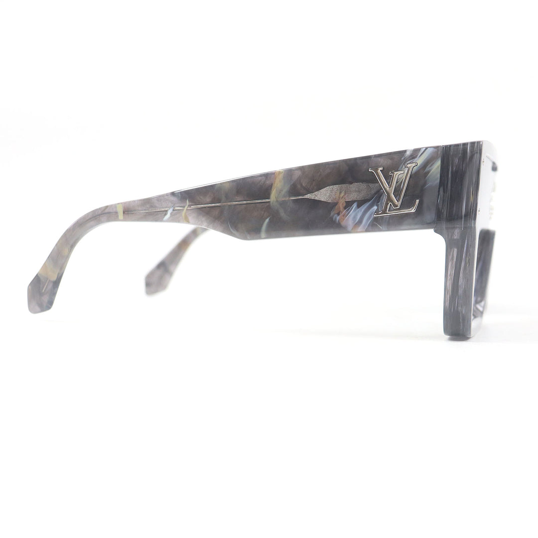 Great LOUIS VUITTON sunglasses Cyclone Marble Pattern Blue mens Z1789E