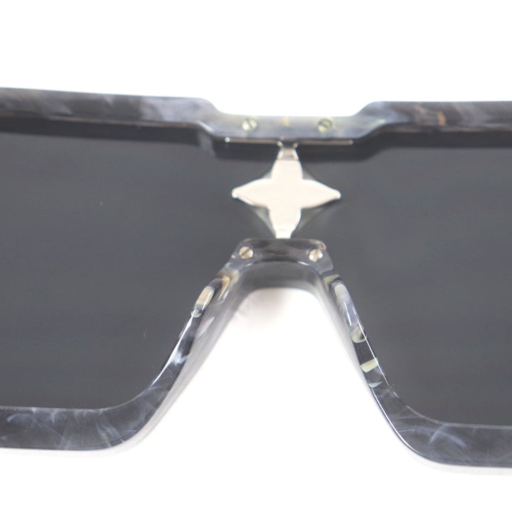 Great LOUIS VUITTON sunglasses Cyclone Marble Pattern Blue mens Z1789E