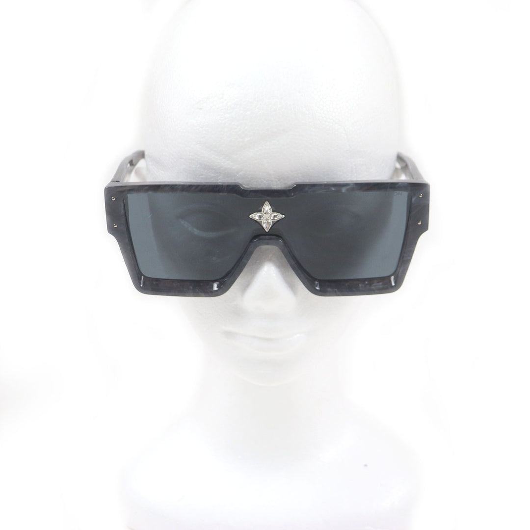 Great LOUIS VUITTON sunglasses Cyclone Marble Pattern Blue mens Z1789E