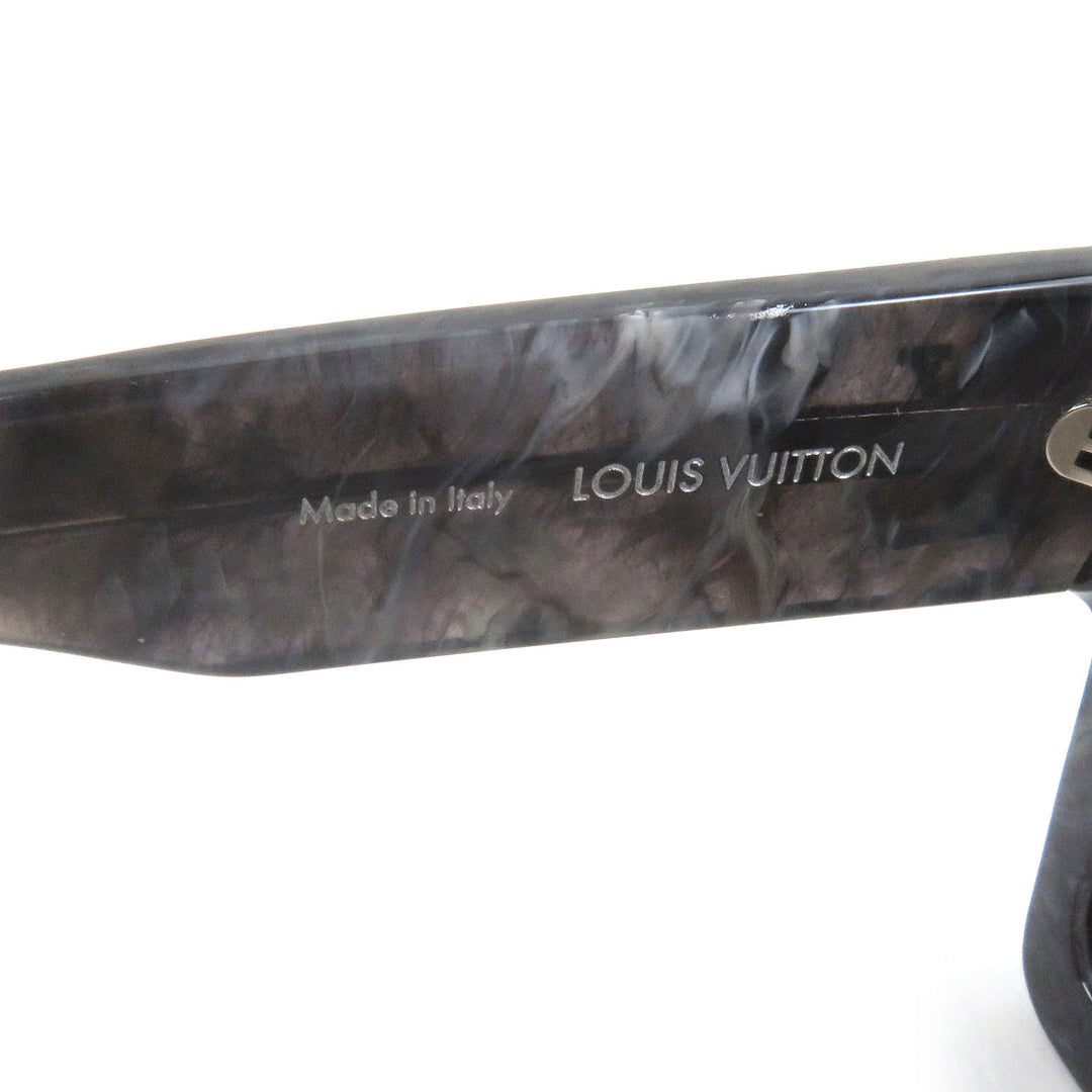 Great LOUIS VUITTON sunglasses Cyclone Marble Pattern Blue mens Z1789E