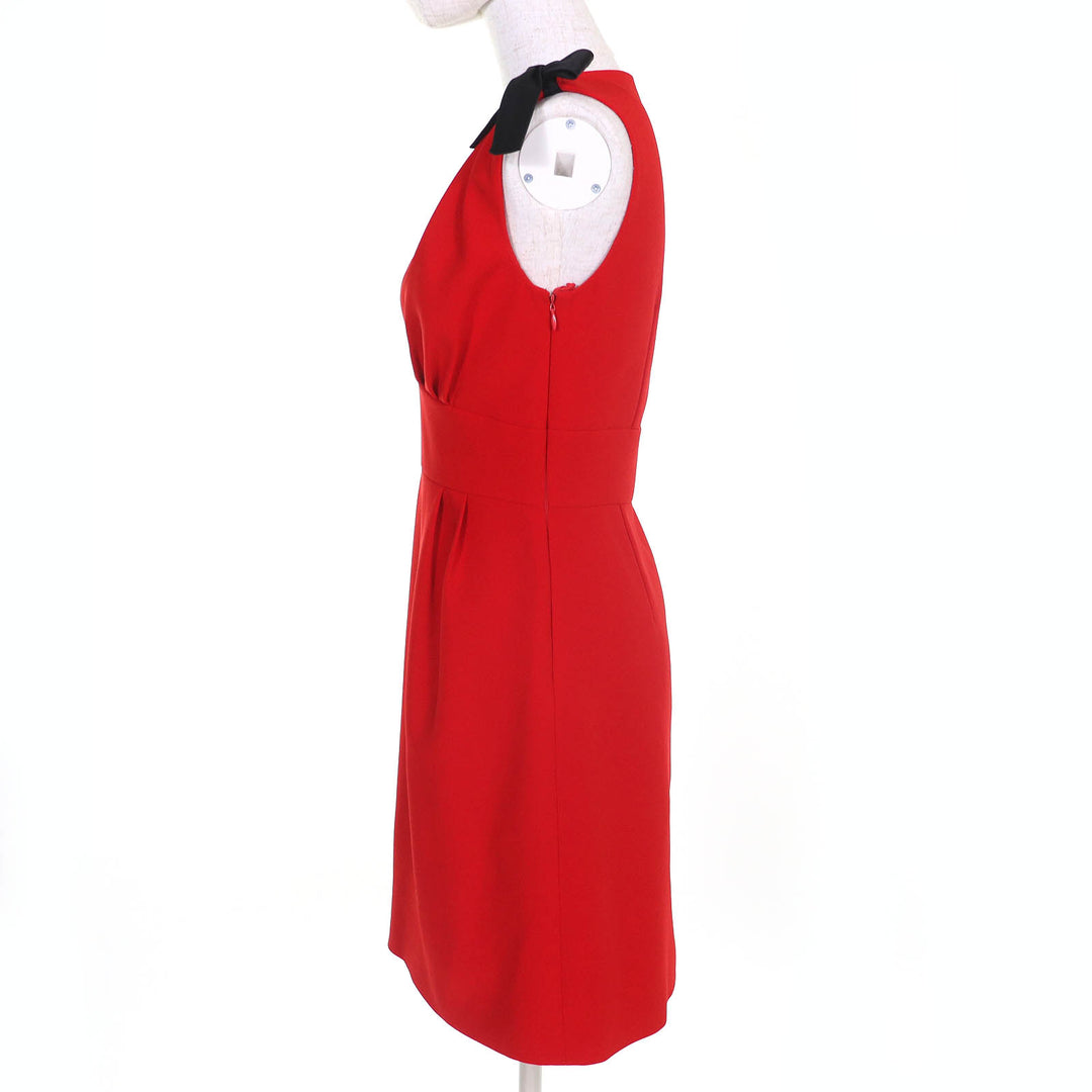Very Good MIUMIU one piece cady dress Red Triacetate Women 38 MF2364 4KT